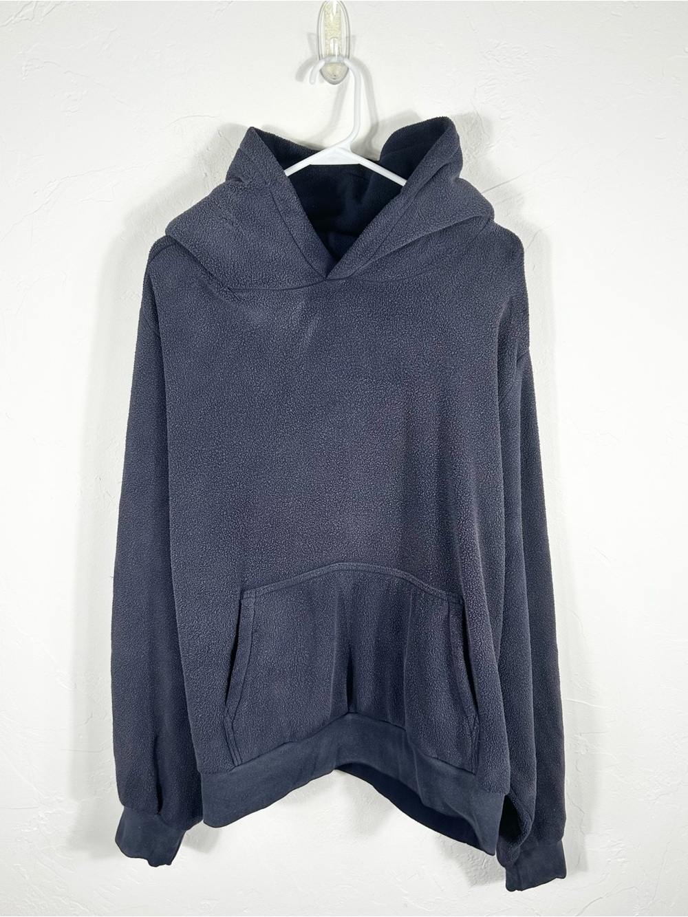 👁️ Yeezy Gap Polar Fleece Hoodie Dark Navy Blue Men's Size XXL Kanye West